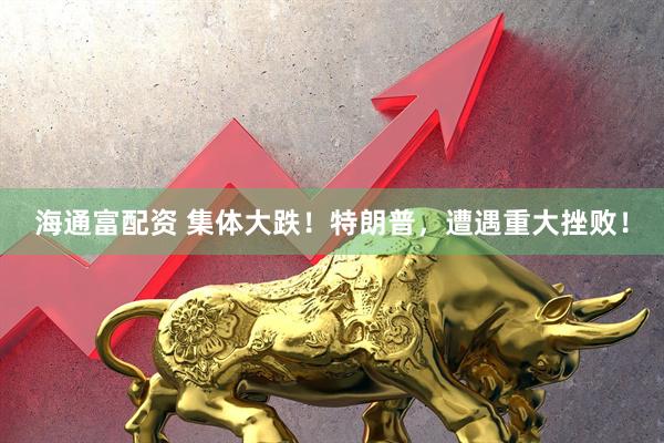 海通富配资 集体大跌！特朗普，遭遇重大挫败！